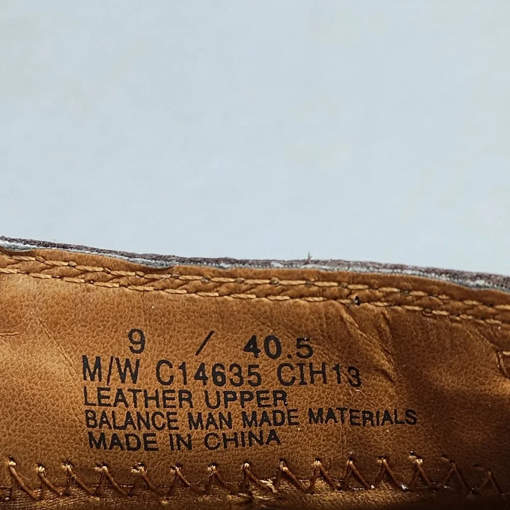 B.O.C. Loafers Womens Size 9 Brown Leather Comfortable Stitched Moc Toe Slip On